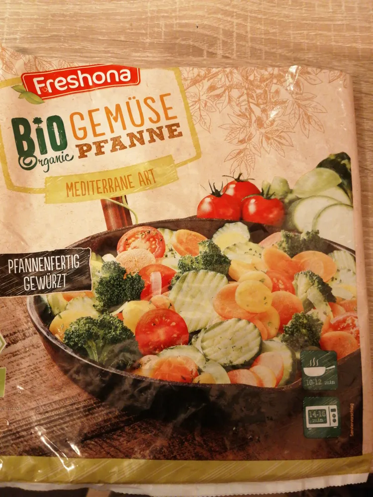 Gemüsepfanne  Bio Mediterrane Art