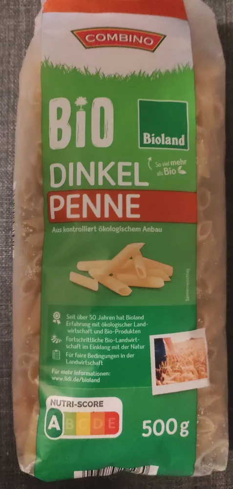 Bio Dinkel Nudeln Penne