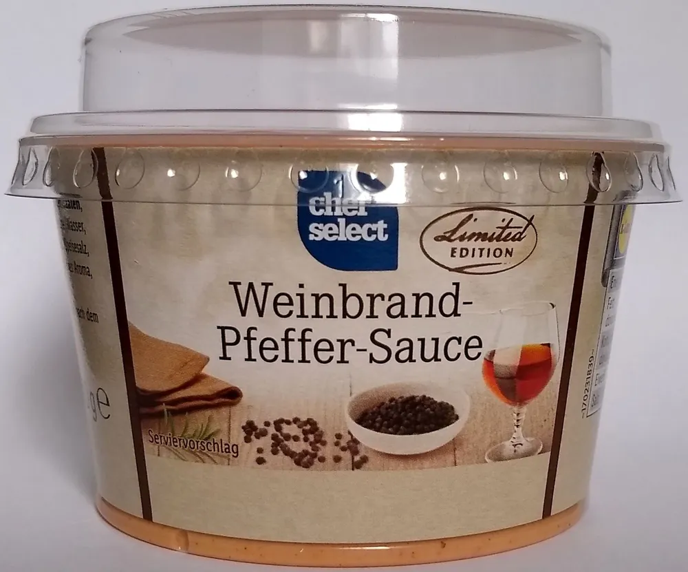 Weinbrand-Pfeffer-Sauce
