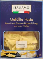 Gefüllte Pasta Ravioli mit Zitronen-Ricotta Füllung