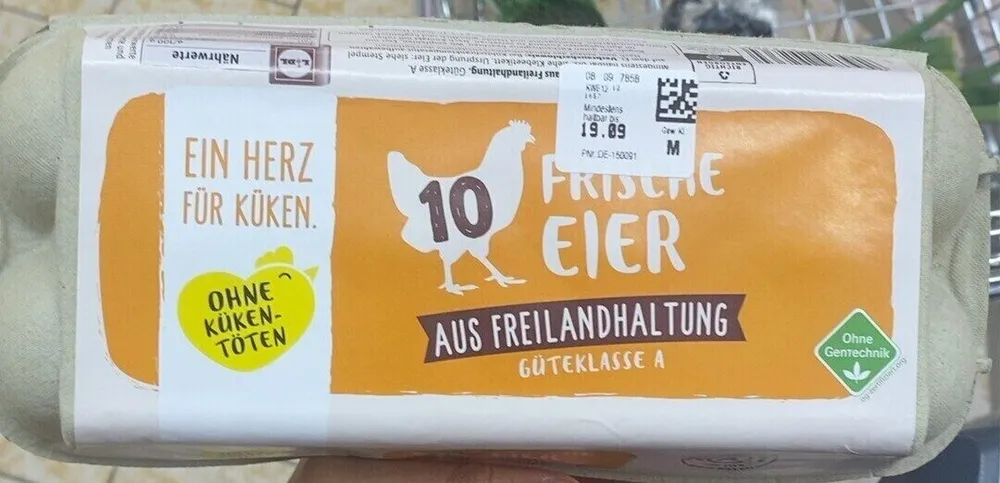 Eier aus Freilandhaltung