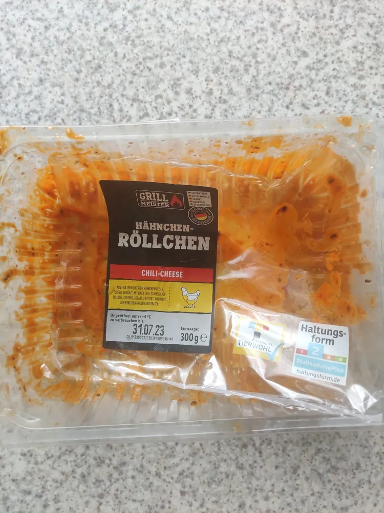 Hähnchen-Röllchen Chili Cheede