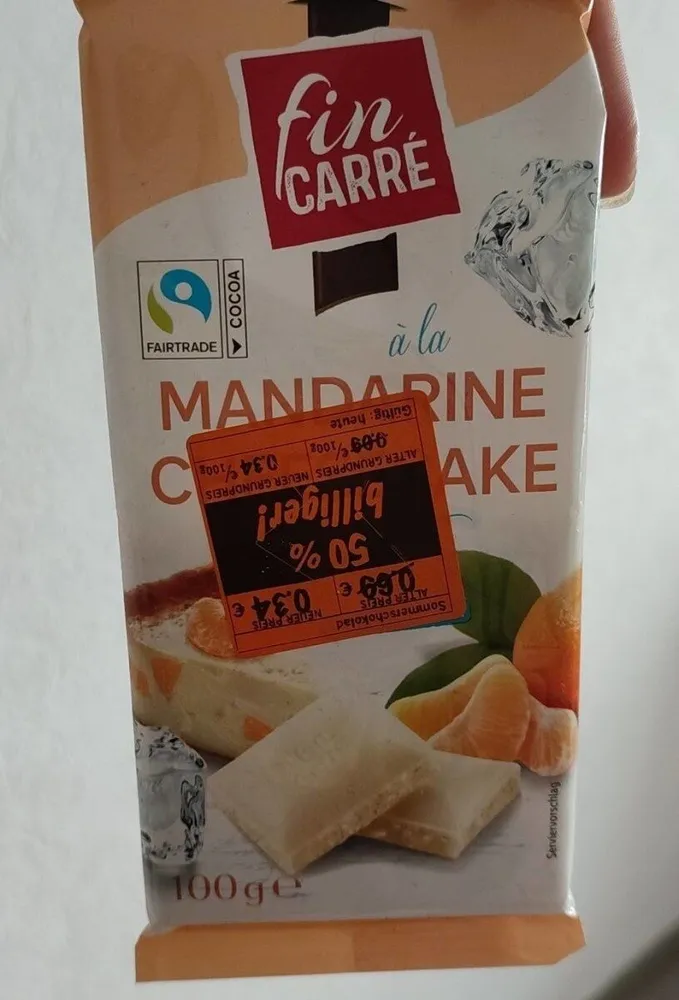 Mandarine cheescake chocolate