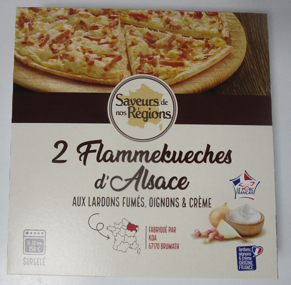 2 Flammekueches d'Alsace