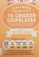 10 Chicken Chipolatas