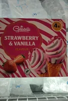 Strawberry and vanilla flavour