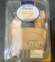 Wafer thin smoked chicken