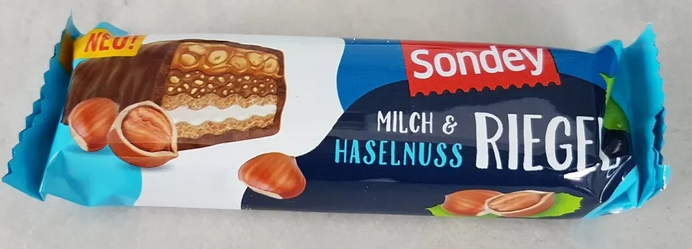 Milch & Haselnuss Riegel