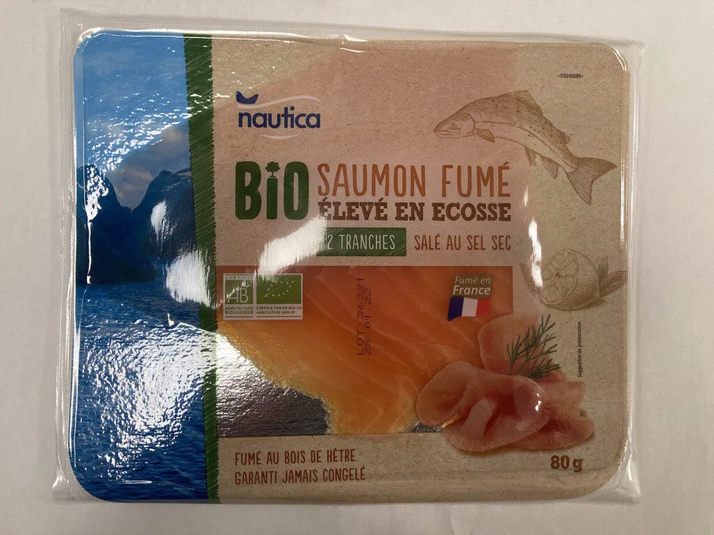 Bio saumon fumé élévé en écosse