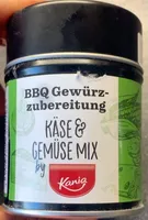 BBQ Gewürzzubereitung Käse & Gemüse Mix