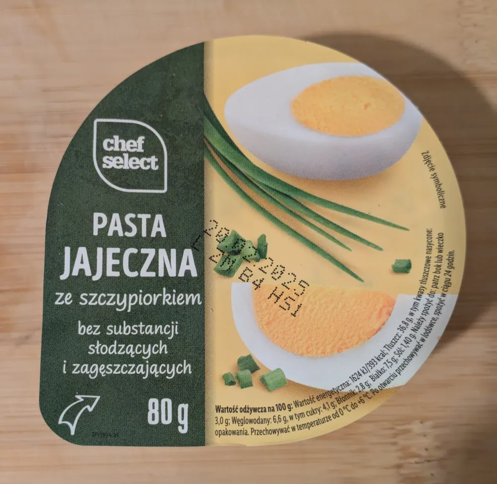 Pasta jajeczna ze szczypiorkiem
