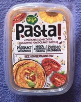 Pasta z pestkami slonecznika, suszonymi pomidorami i bazyla