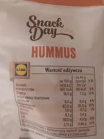 Hummus chipsy z ciecierzycy sól morska