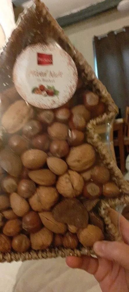 Mixed nuts in basket