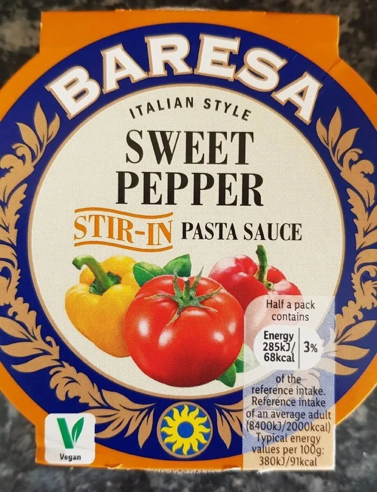 Sweet pepper stir in pasta sauce