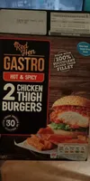 Hot and Spicy chicken burgers