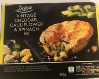 Vintage cheddar cheese cauliflour spinach pie