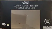 Luxury hand finished festive yule log