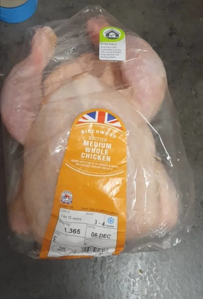 Medium whole chicken
