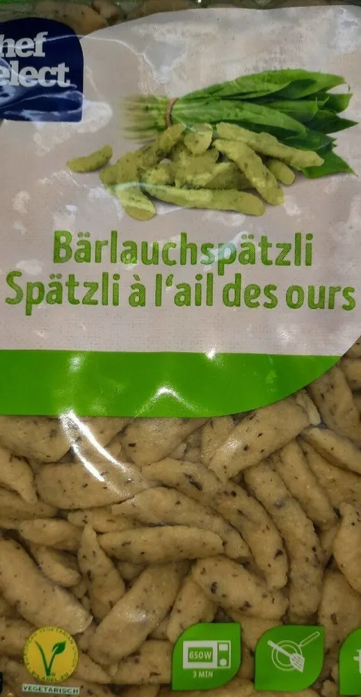 Spätzli à l'ail des ours