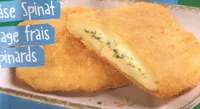 Schnitzel mit Frischkäse Spinat