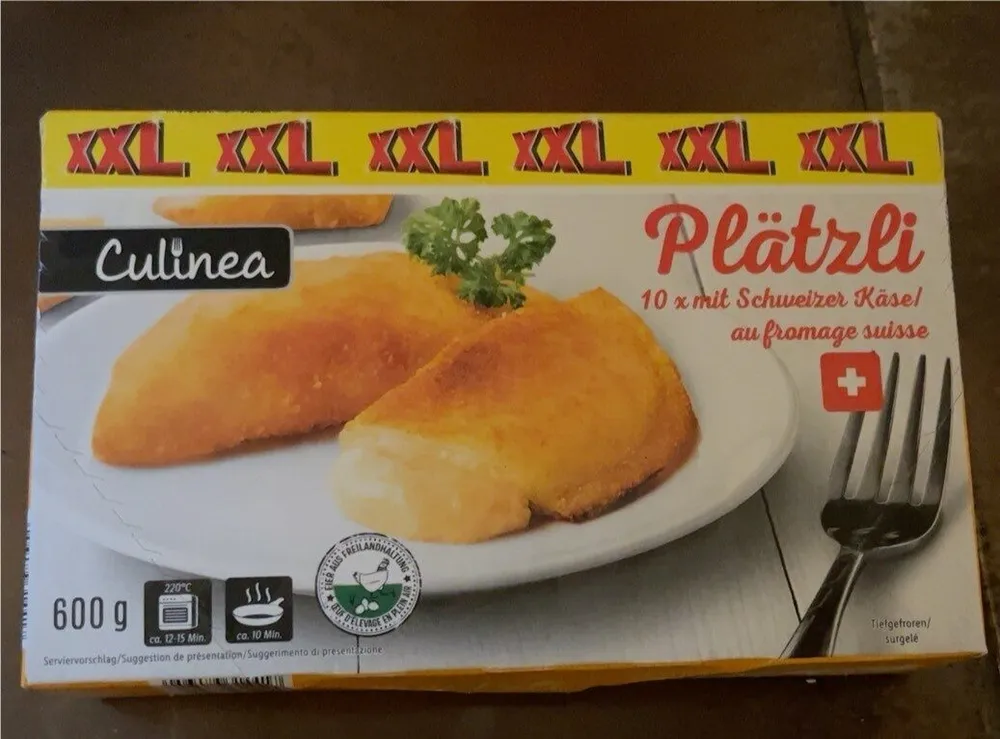 Plätzli 10 x mit Schweizer Käse / au fromage suisse