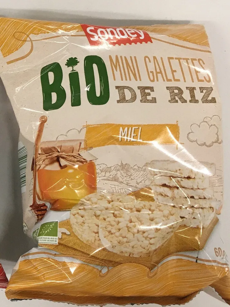 Mini galettes de riz au miel bio