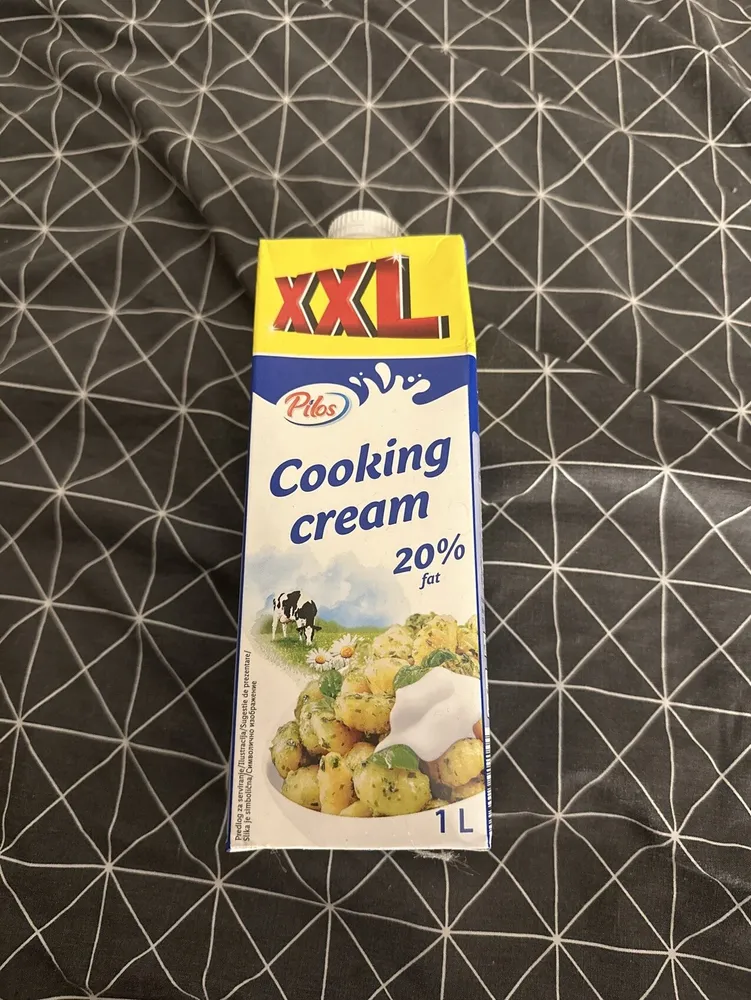 Cooking cream 20% fat