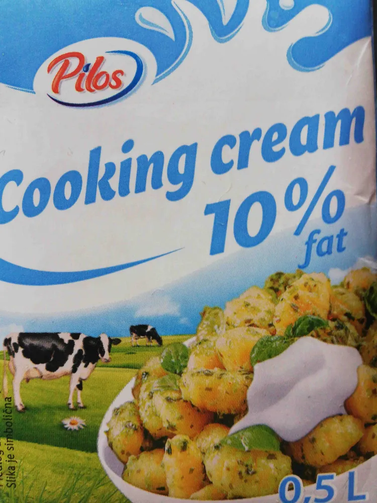 Cooking cream 10% fat