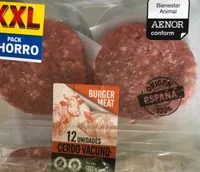 Burger meat de cerdo y vacuno