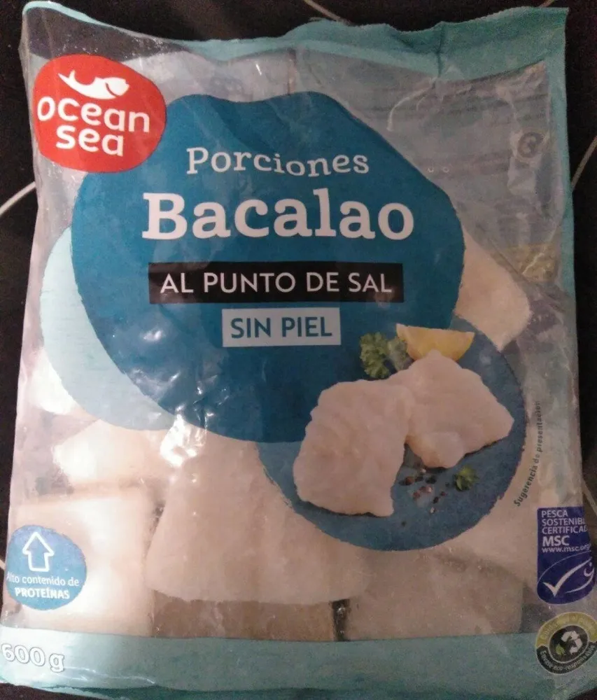 Porciones bacalao al punto de sal sin piel