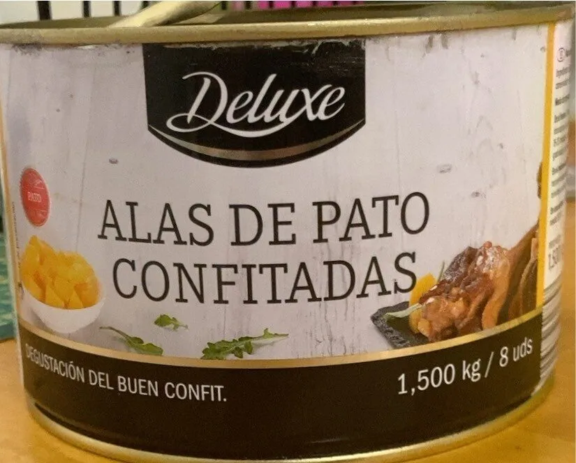 Alas de pato confitadas