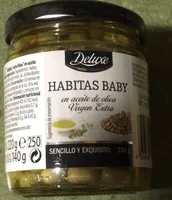 Habitas baby en aceite de oliva virgen extra