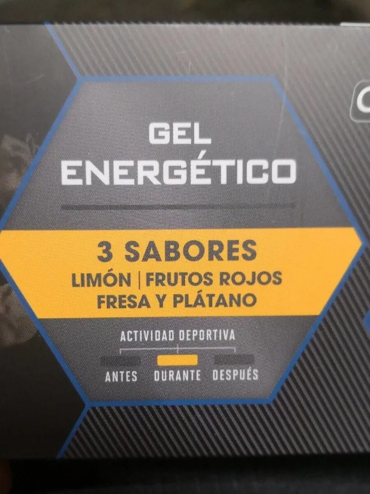 Gel energético 3 sabores