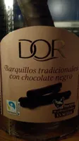 Barquillos tradicionales con chocolate negro