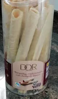Barquillos tradicionales con chocolate blanco