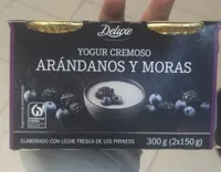 Yogur cremoso arándanos y mora