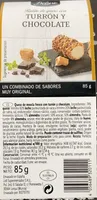 Rulito de queso con turrón y chocolate