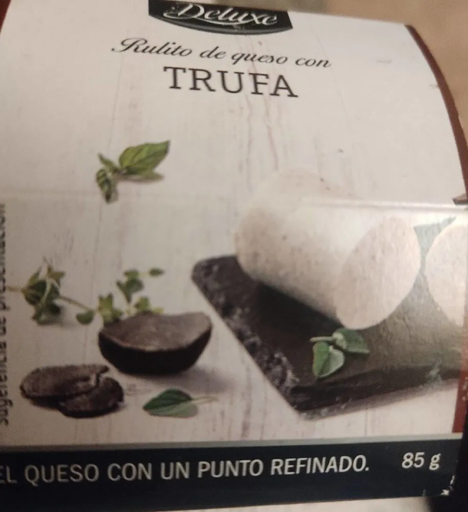 Rulito de queso con trufa