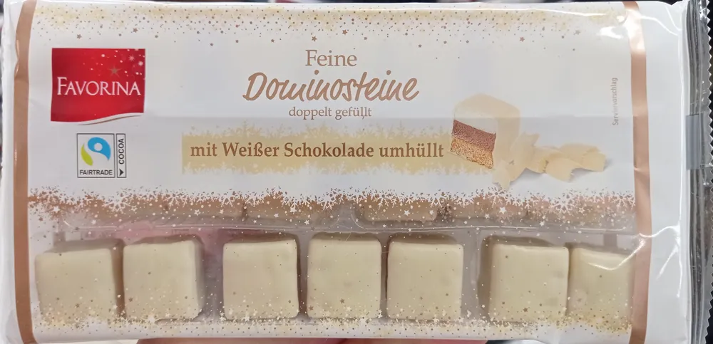 Dominosteine weiße Schokolade