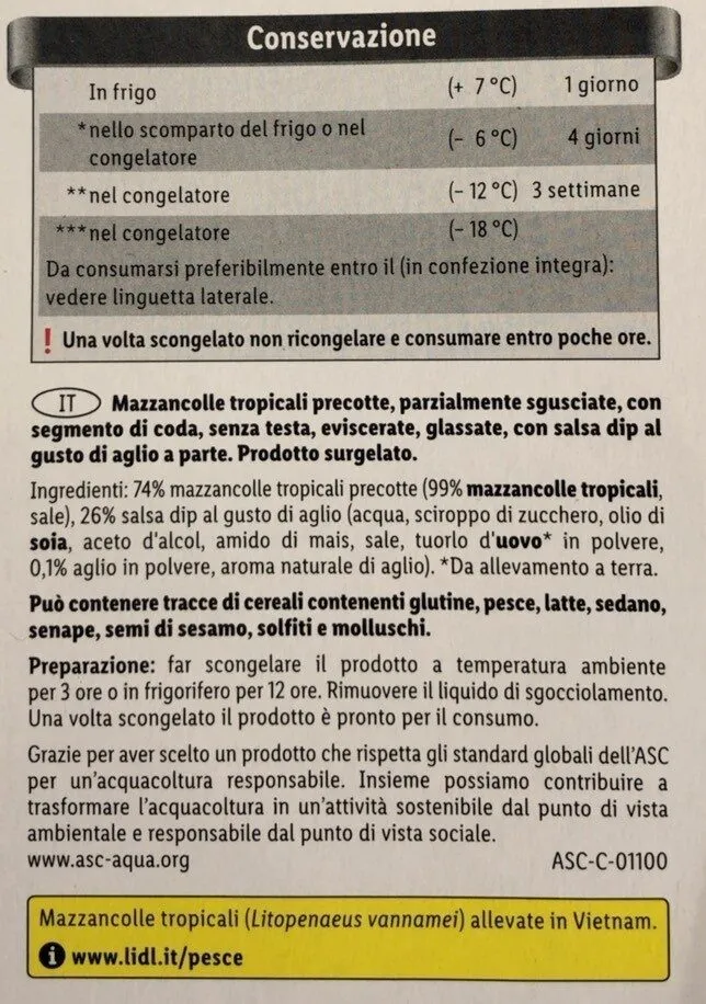 Mazzancolle tropicali
