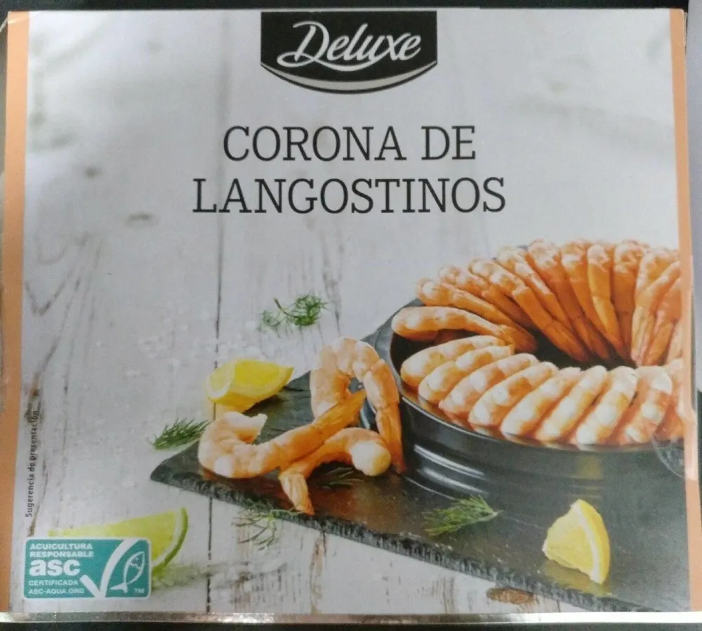 Corona de langostinos