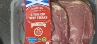 Thin cut beef stake
