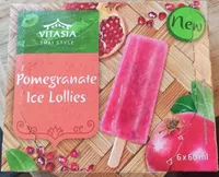 Pomegranates ice lollies