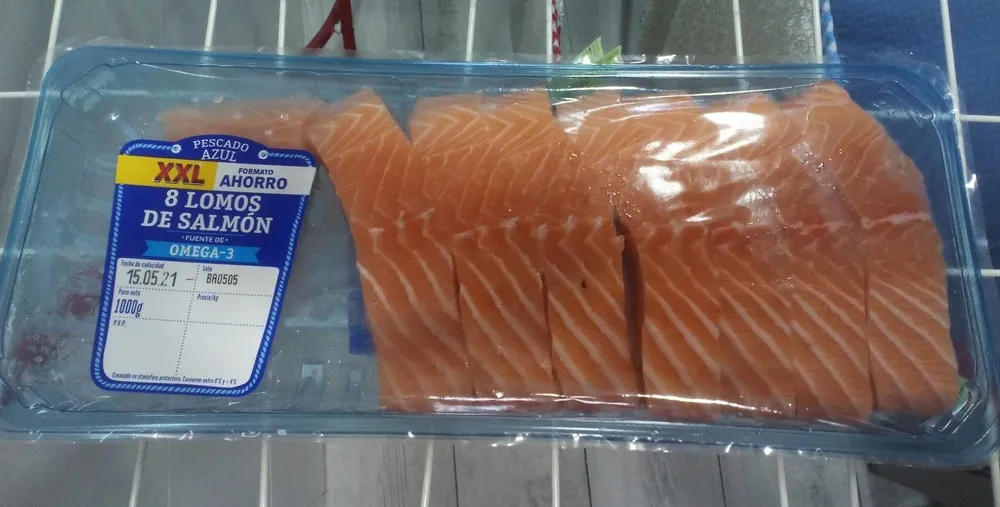 8 lomos de salmón