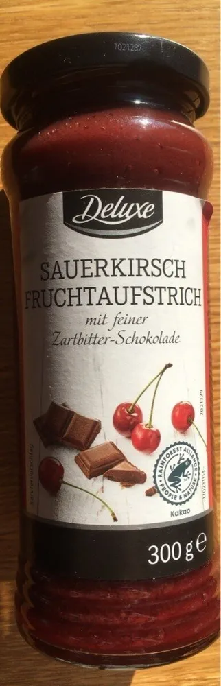 Sauerkirsch Fruchtaufstrich mit Zartbitter Schokolade