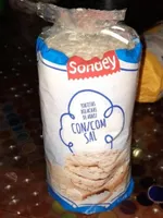 Tortitas / Bolachas de arroz con / com sal