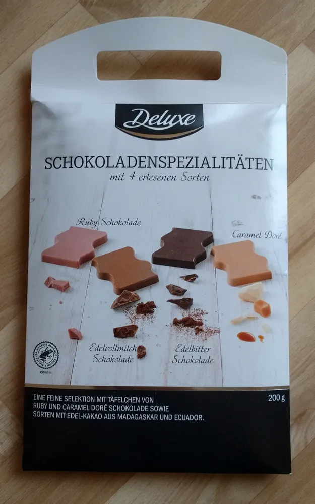 Schokoladenspezialitäten mit 4 erlesenen Sorten