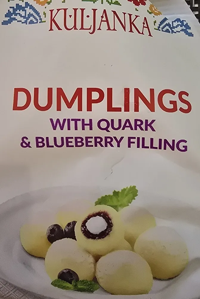 Dumplings with Quark And Blueberrys