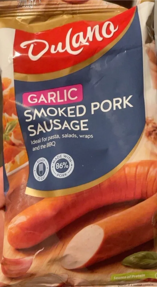 Smoked pork sausage
